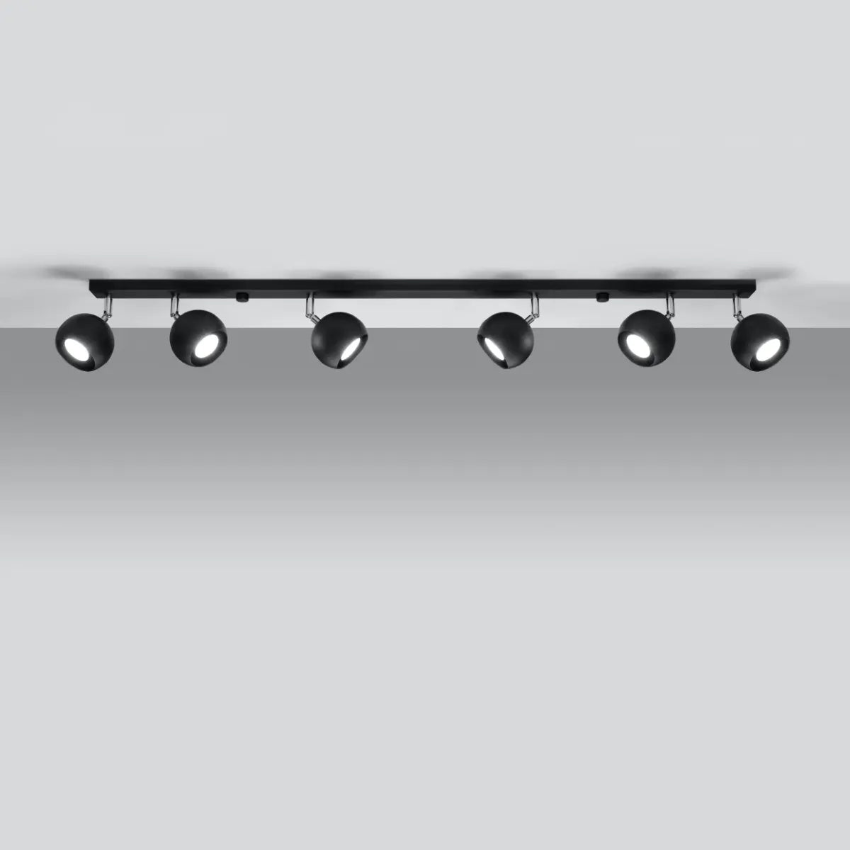 Deckenleuchte Retro 6 – Schwarz & Stahl