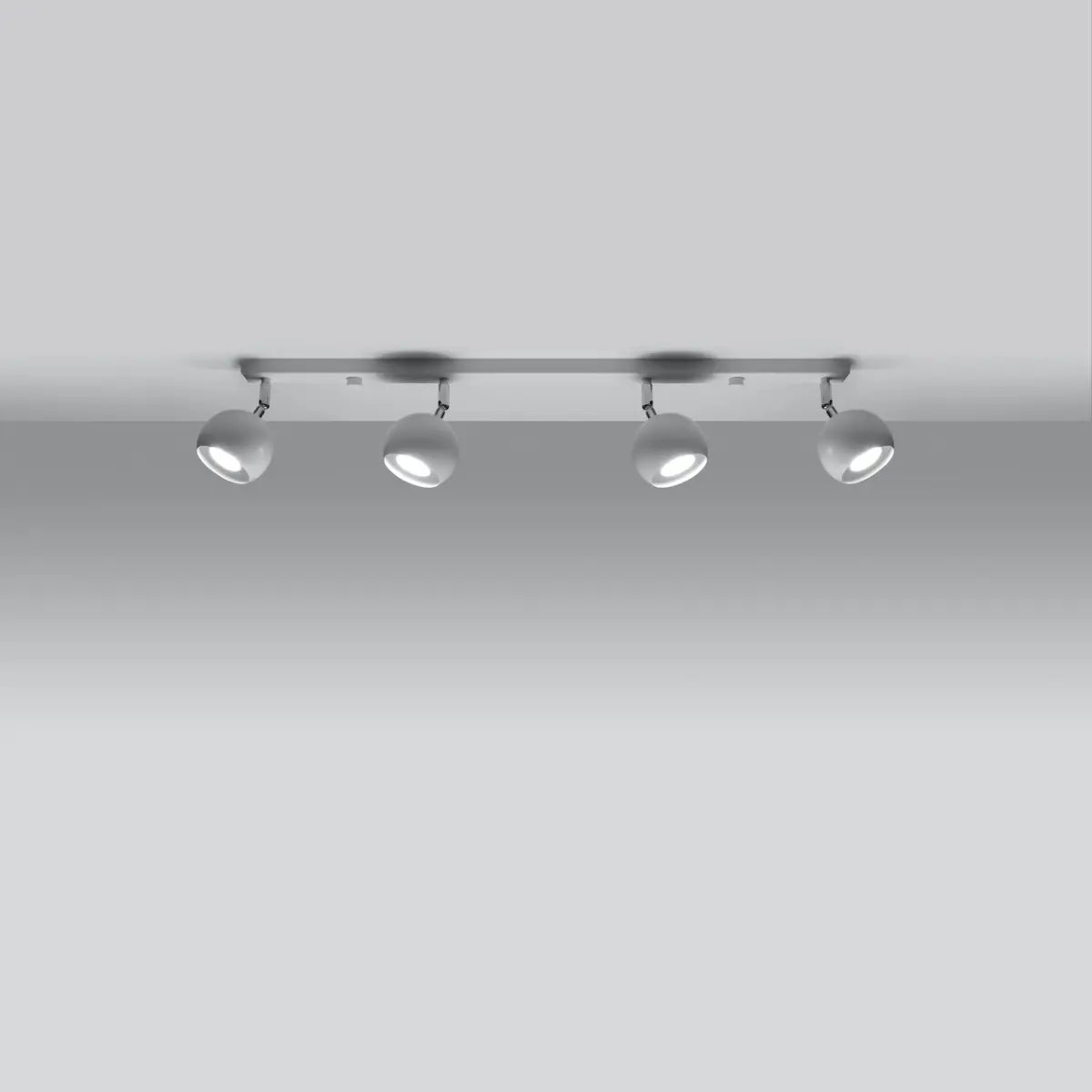 Deckenleuchte Retro 4 – Weiß & Stahl