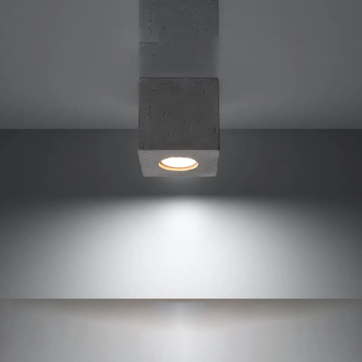 Plafondlamp Square 1 – Grijs Beton