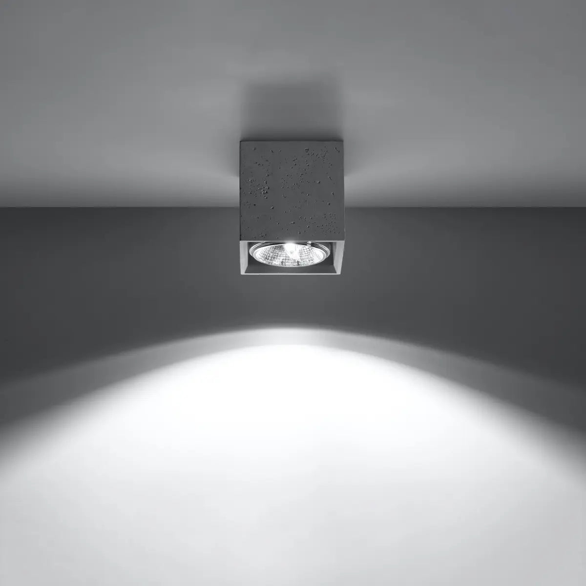 Plafondlamp Square 2 – Grijs Beton