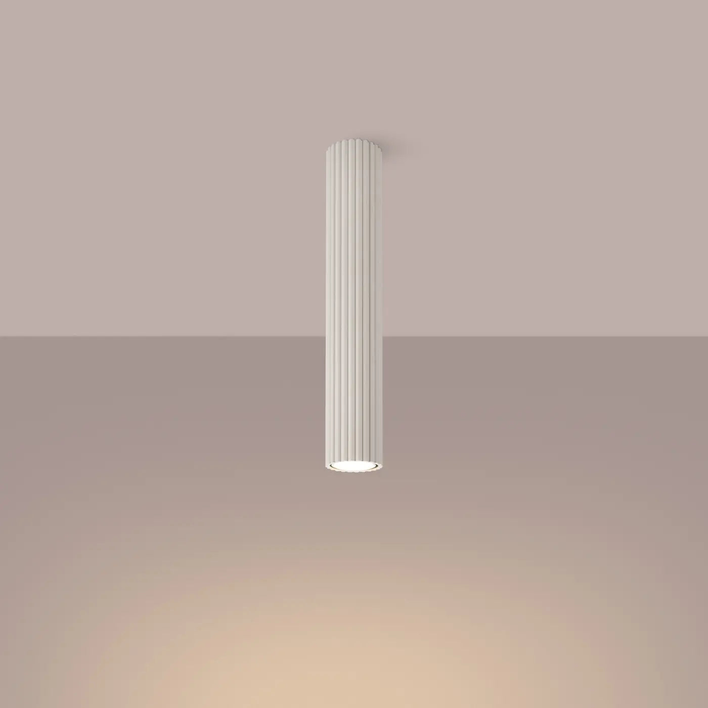 Plafondlamp Japandi 40 – Beige & Aluminium