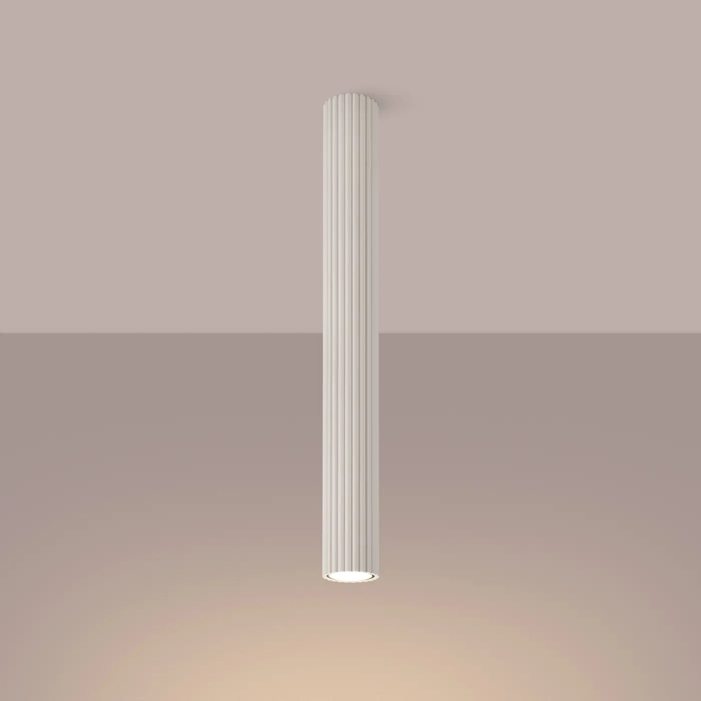 Plafondlamp Japandi 60 – Beige & Aluminium