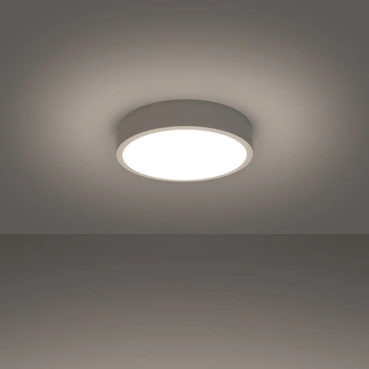 Deckenleuchte Ufo Thin 30 – Weiß & Aluminium
