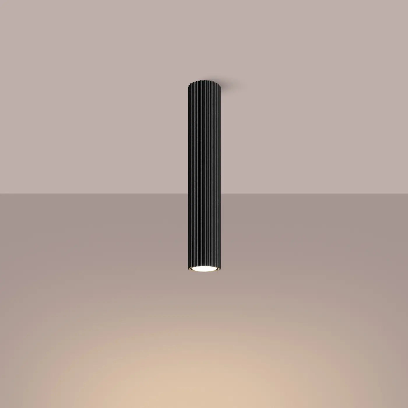 Deckenleuchte Japandi 40 – Schwarz & Aluminium