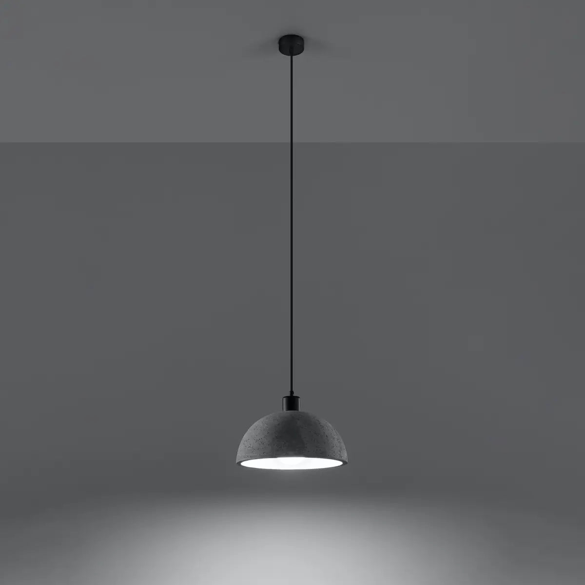 Pendelleuchte Stone Black – Grau & Beton & Stahl
