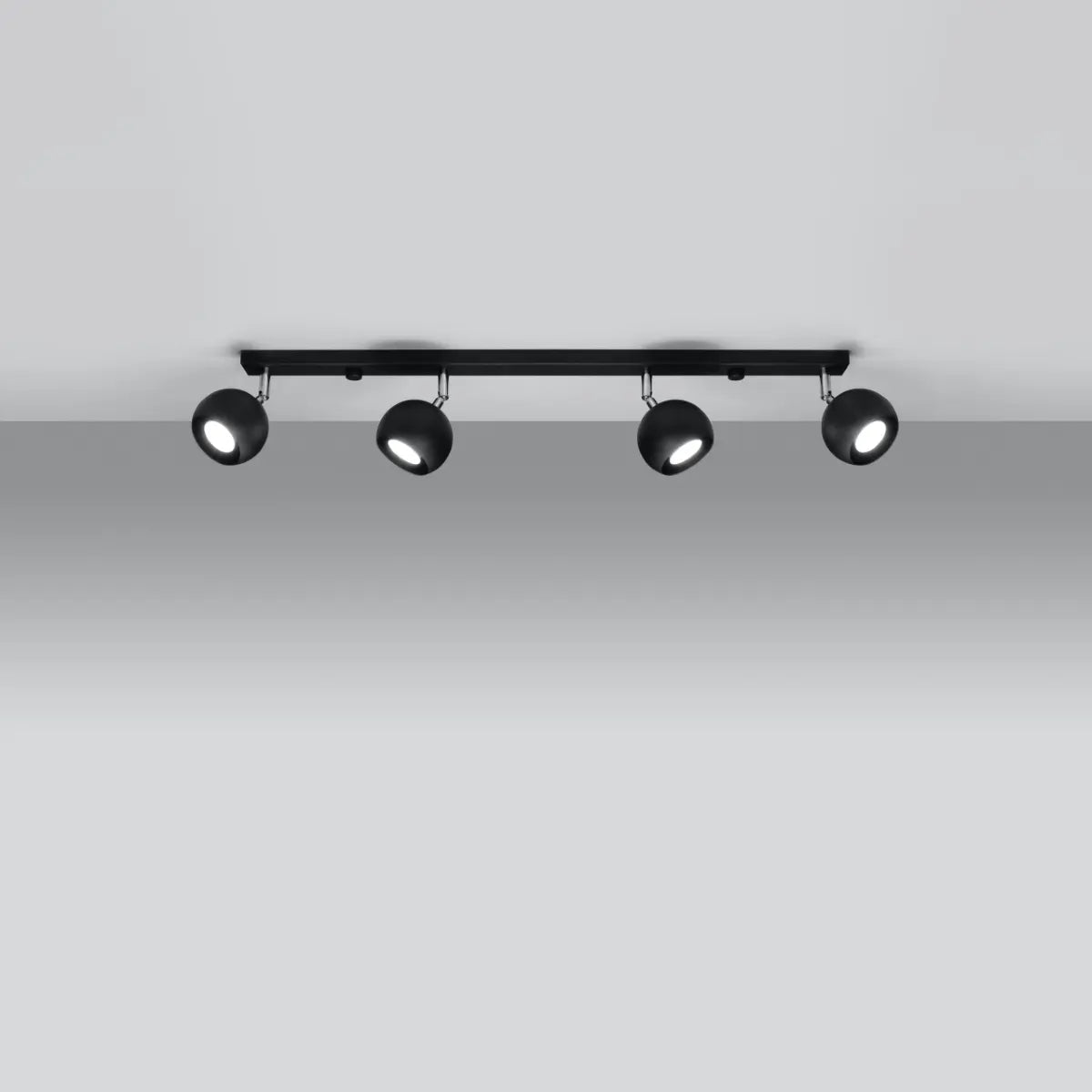 Deckenleuchte Retro 4 – Schwarz & Stahl