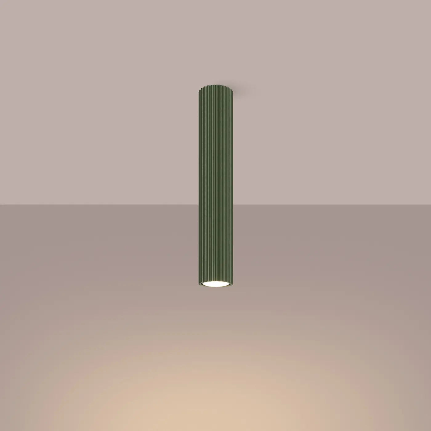 Deckenleuchte Japandi 40 – Grün & Aluminium