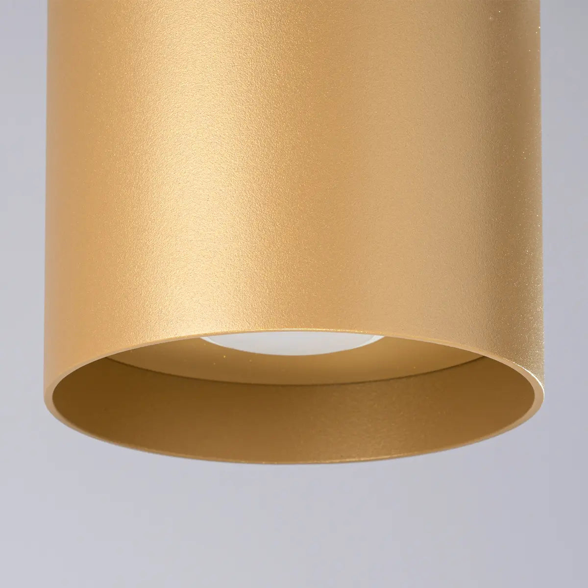 Deckenleuchte Tube Plus – Gold & Aluminium