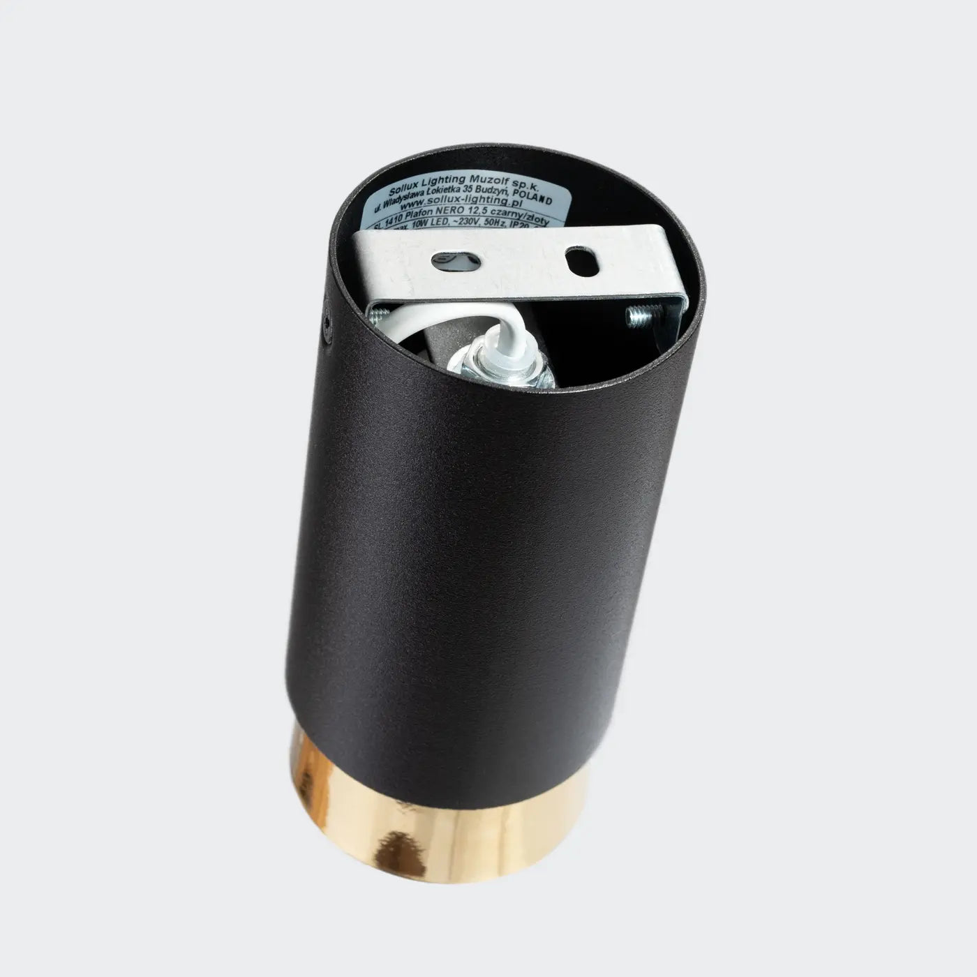 Plafondlamp Tube 2-Tone 12 – Zwart & Goud