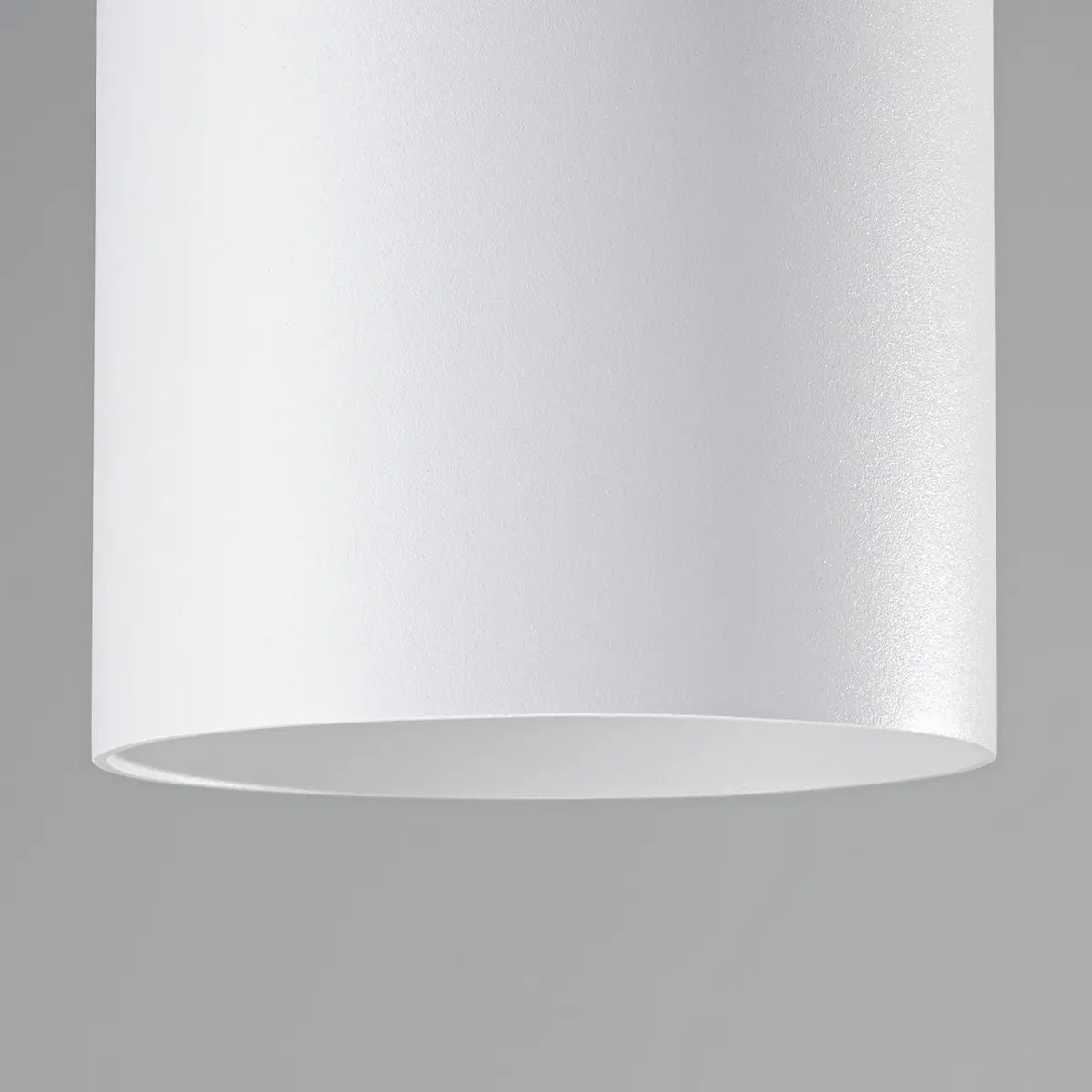 Deckenleuchte Tube Plus – Weiß & Aluminium