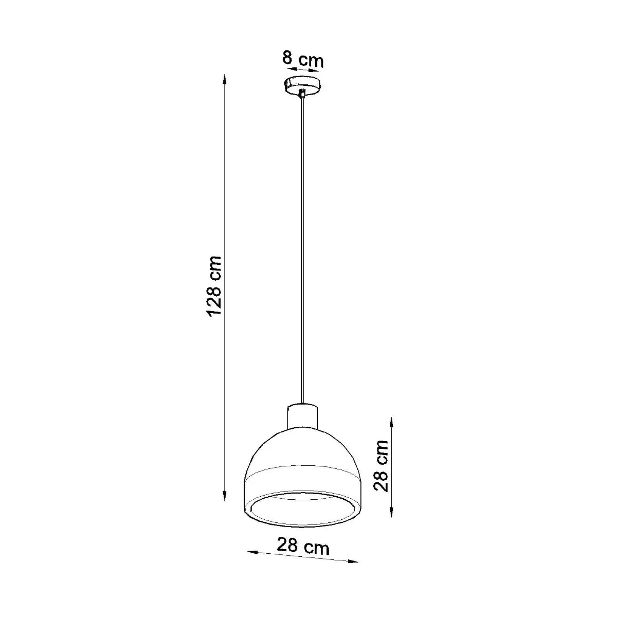 Hanglamp Stone Medium – Grijs Beton