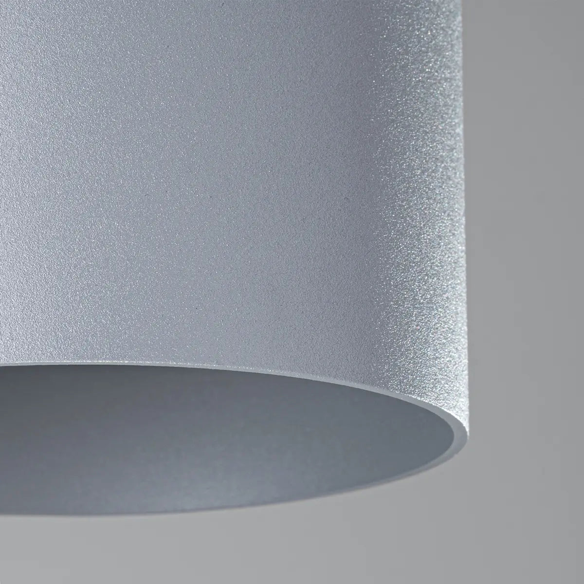 Plafondlamp Tube Plus – Grijs & Aluminium