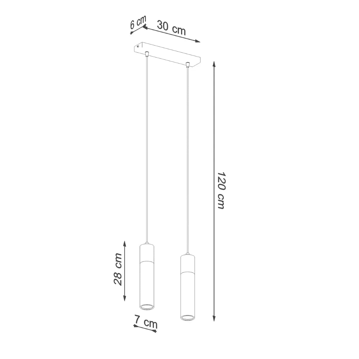 Hanglamp Tube Beton Wood 2 – Grijs Beton & Hout