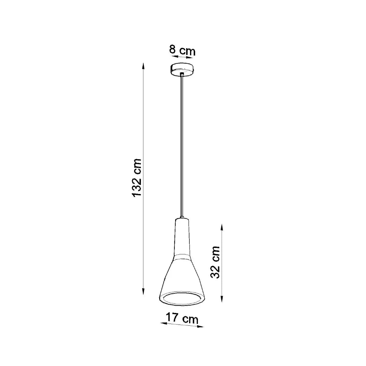 Pendelleuchte Stone Slim – Grauer Beton