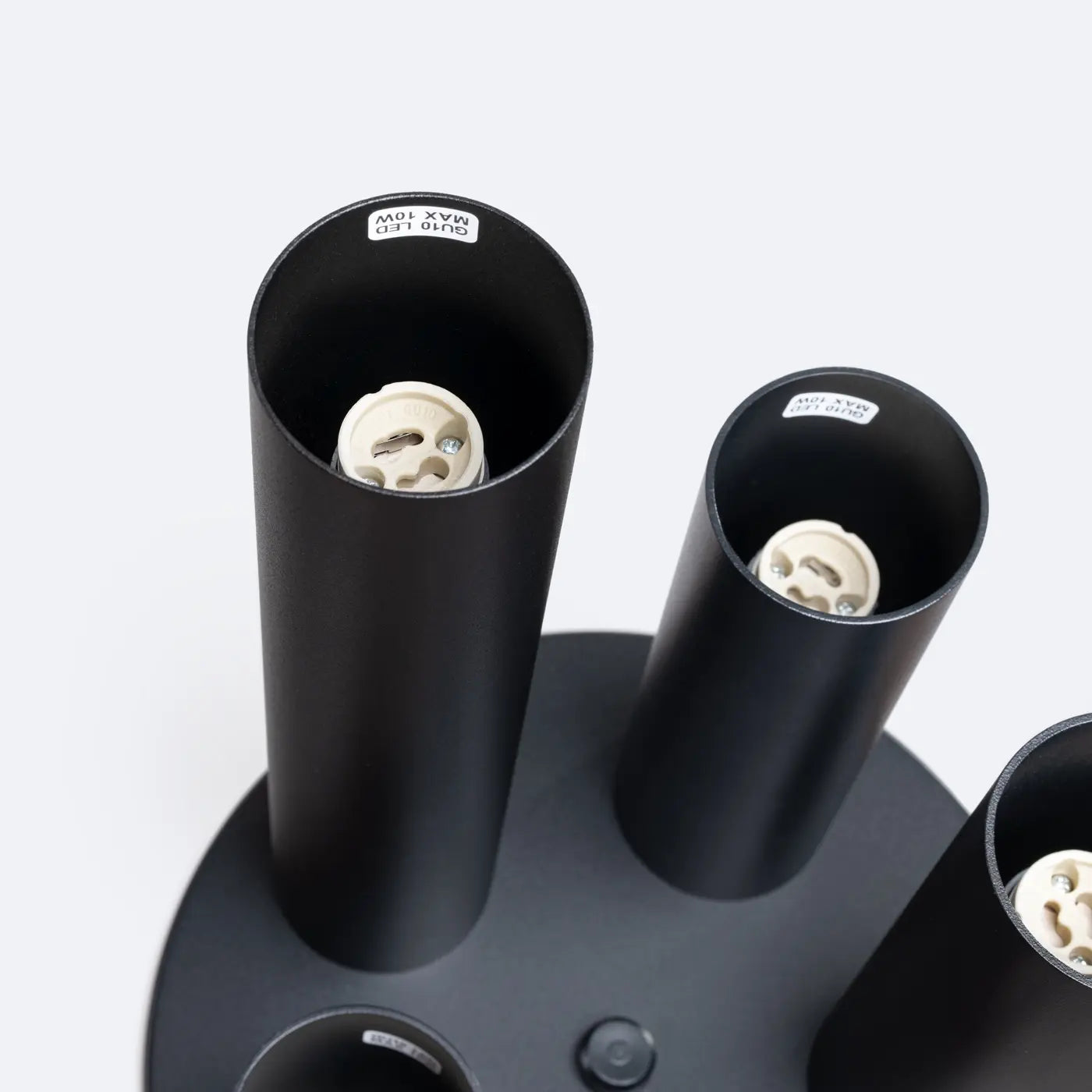 Deckenleuchte Tube 5R – Schwarz & Stahl