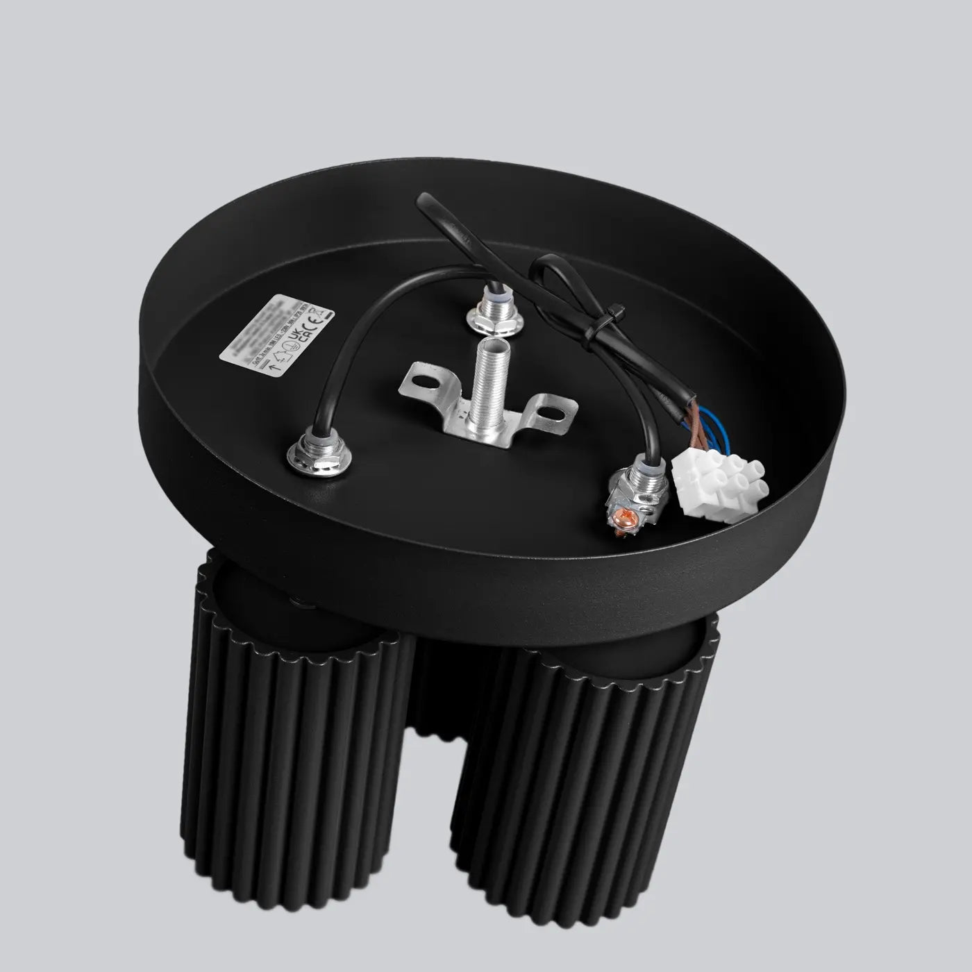 Plafondlamp Japandi 3P – Zwart & Aluminium