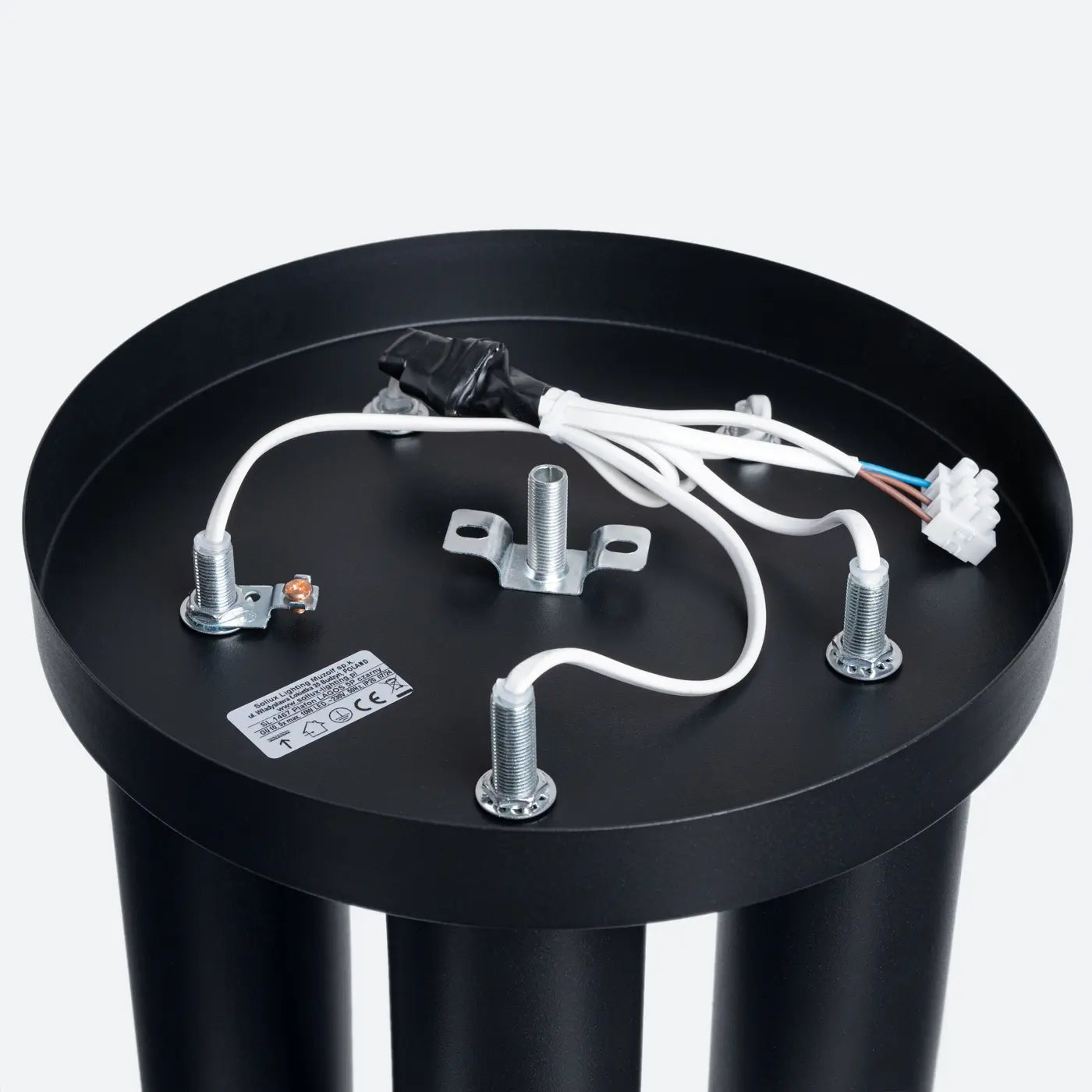 Deckenleuchte Tube 5R – Schwarz & Stahl
