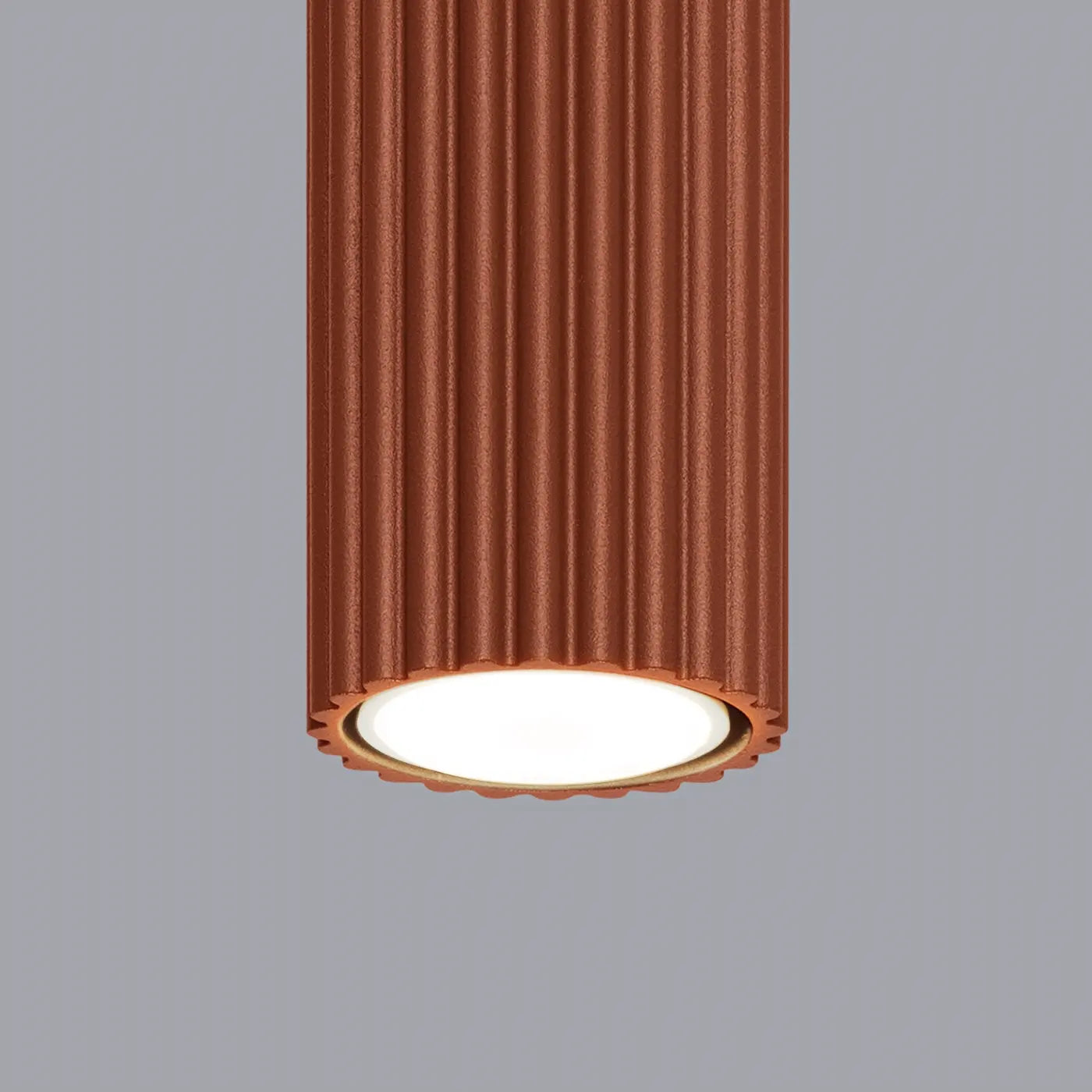 Plafondlamp Japandi 60 – Okerood & Aluminium