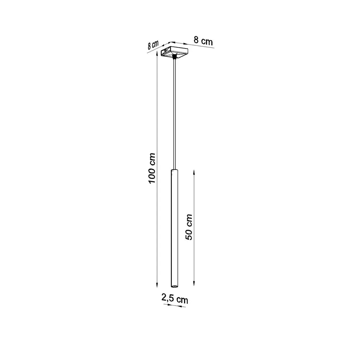 Hanglamp Matita 1 – Zilver & Staal