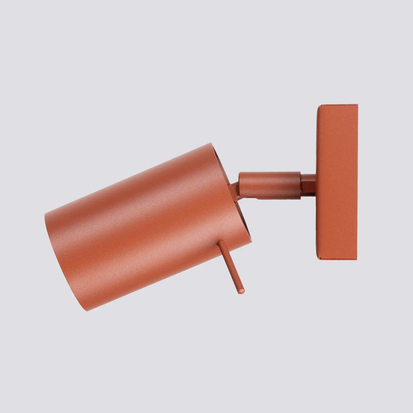 Wandleuchte Rondo – Oxidrot & Stahl