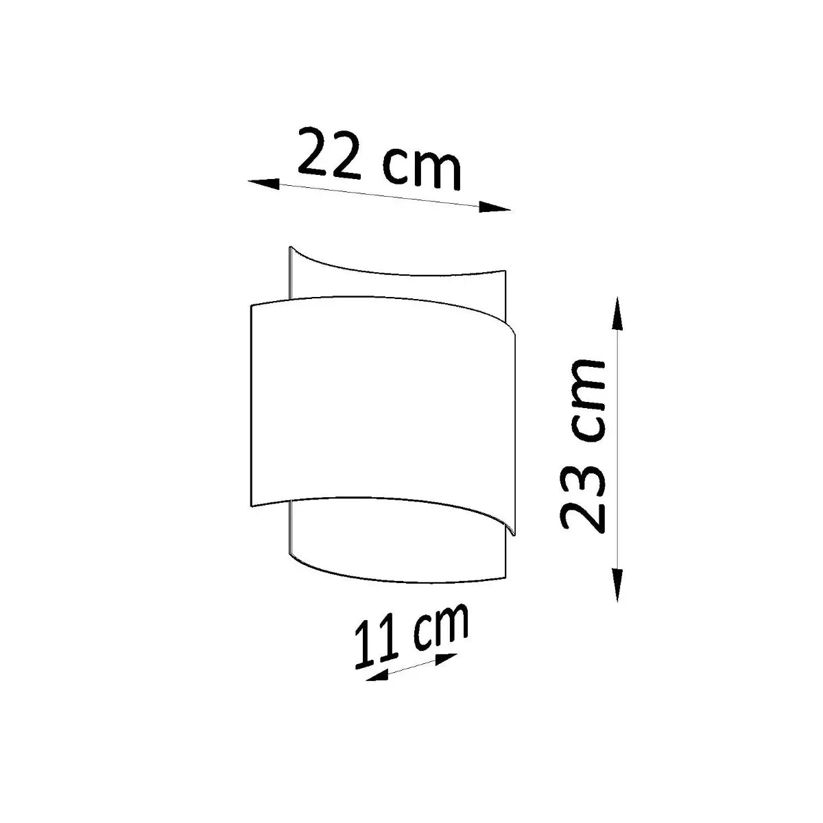 Wandleuchte Lux – Weiß & Stahl