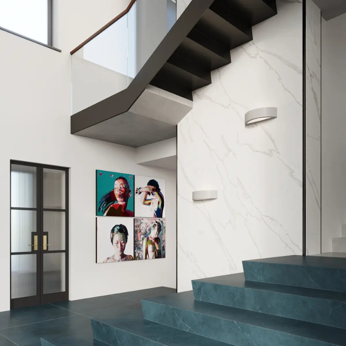 Wandleuchte UFO 1 Large – Grau & Keramik