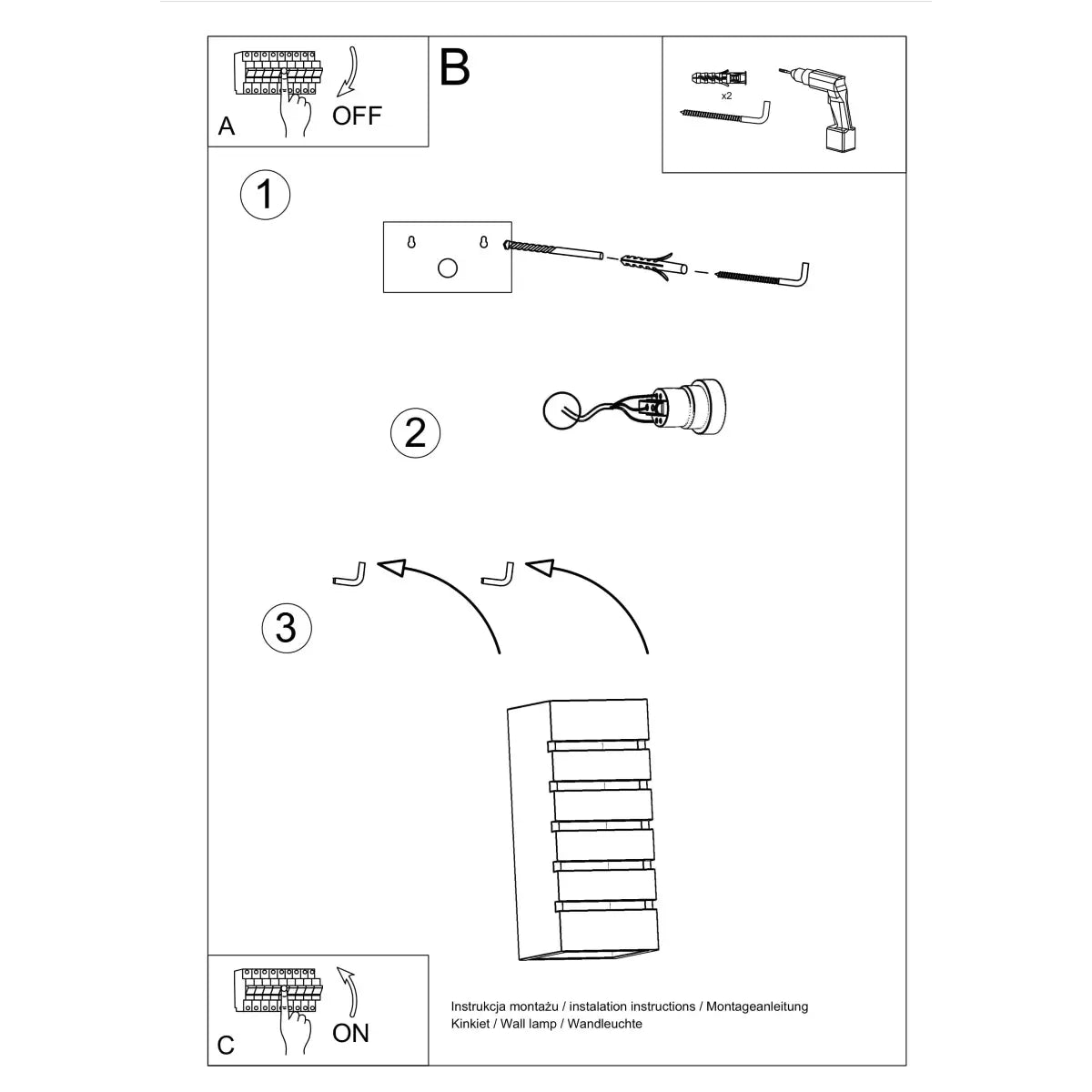 Wandleuchte Line 5 – Weiß & Keramik