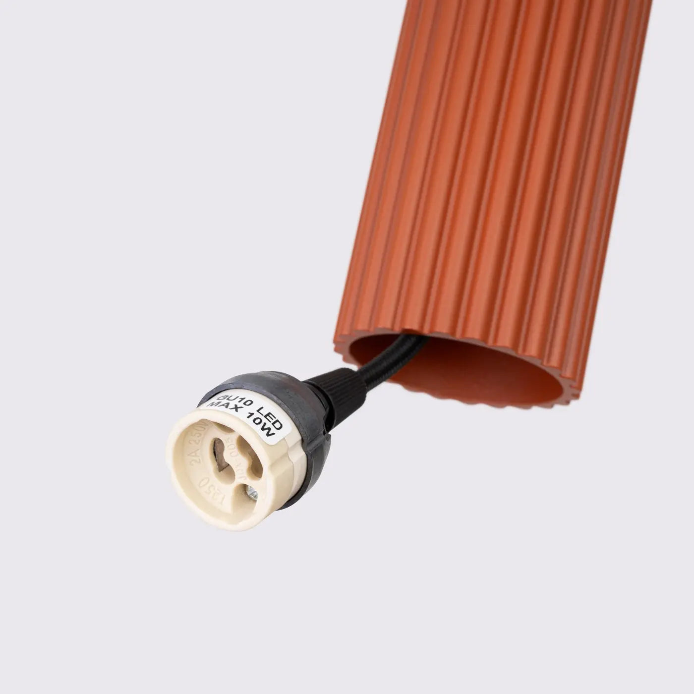 Hanglamp Japandi 1 – Okerood & Aluminium