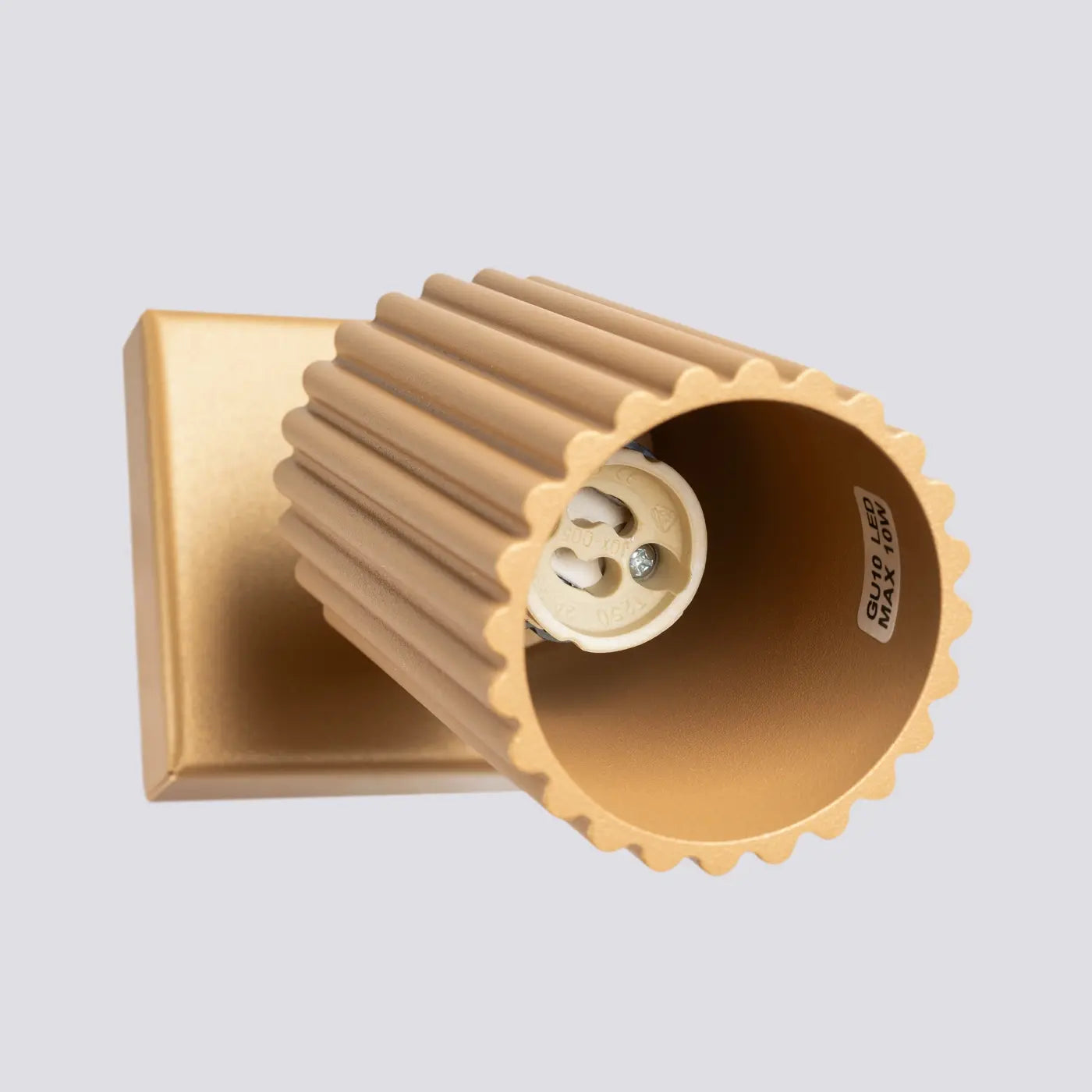 Wandleuchte Japandi – Gold Aluminium