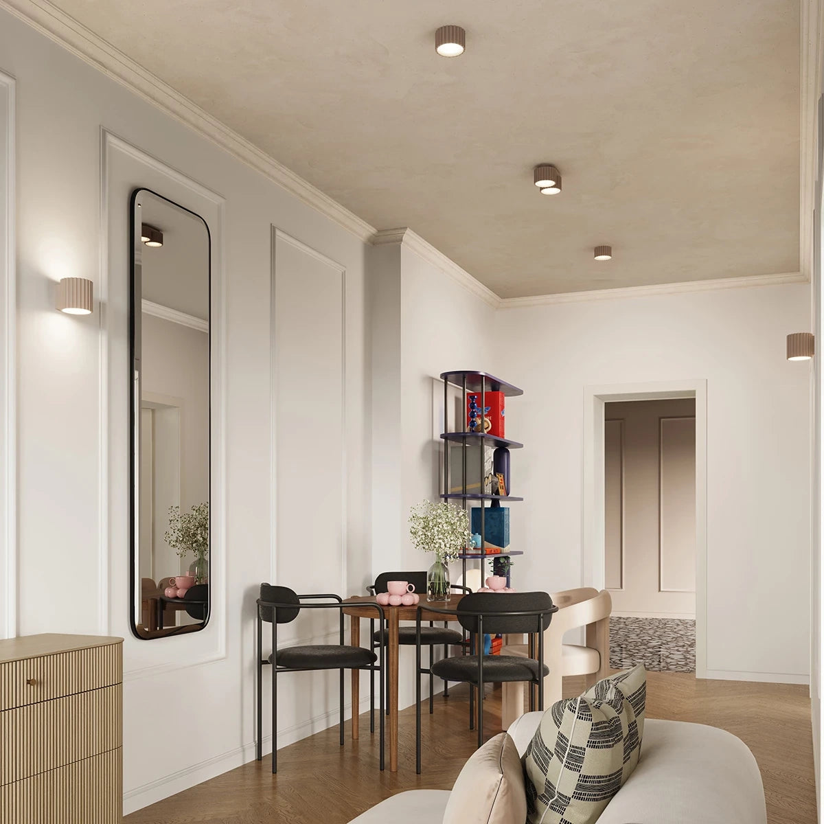 Spots Japandi Single-XS – Taupe & Aluminium