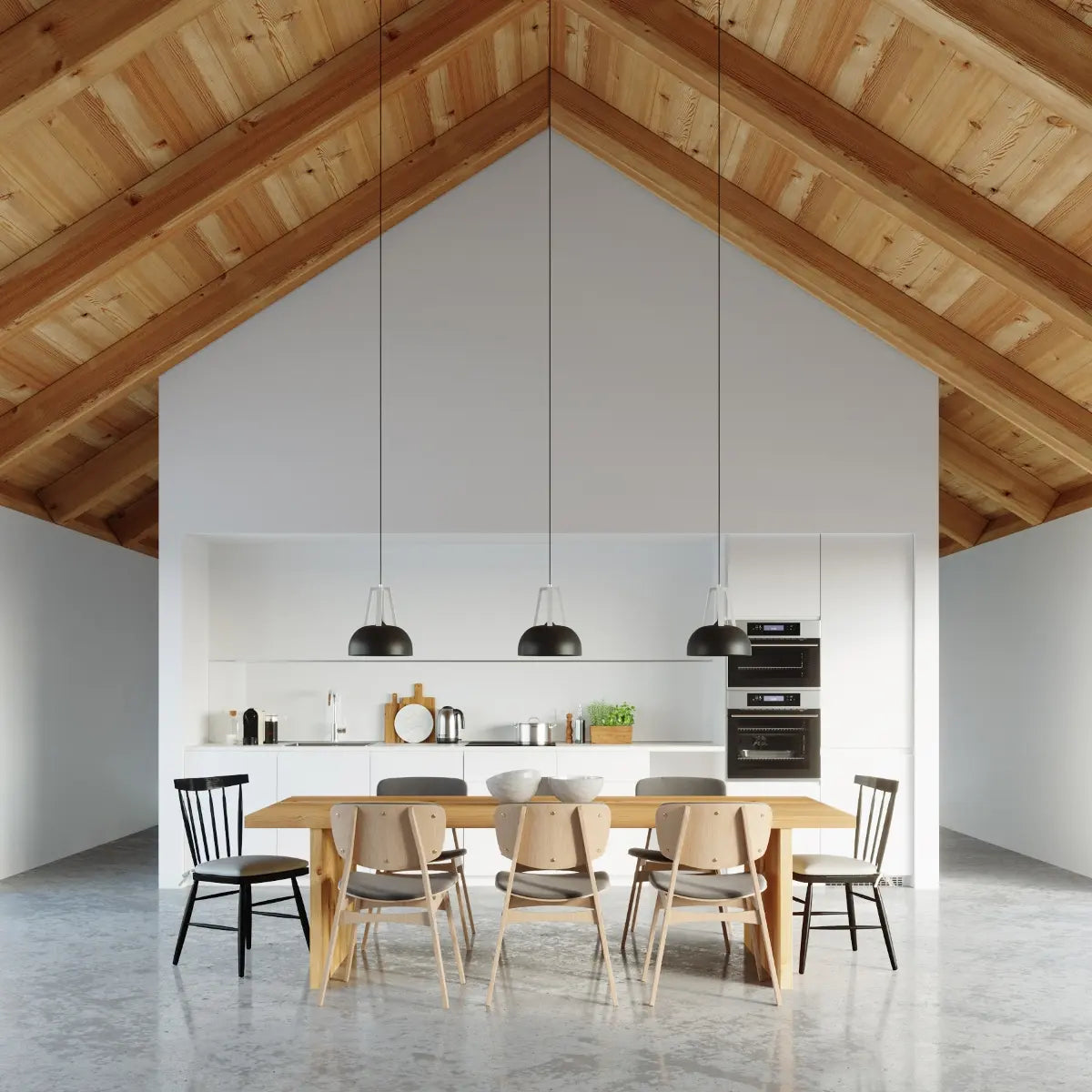 Hanglamp Galaxy – Zwart & Wit Staal & Hout