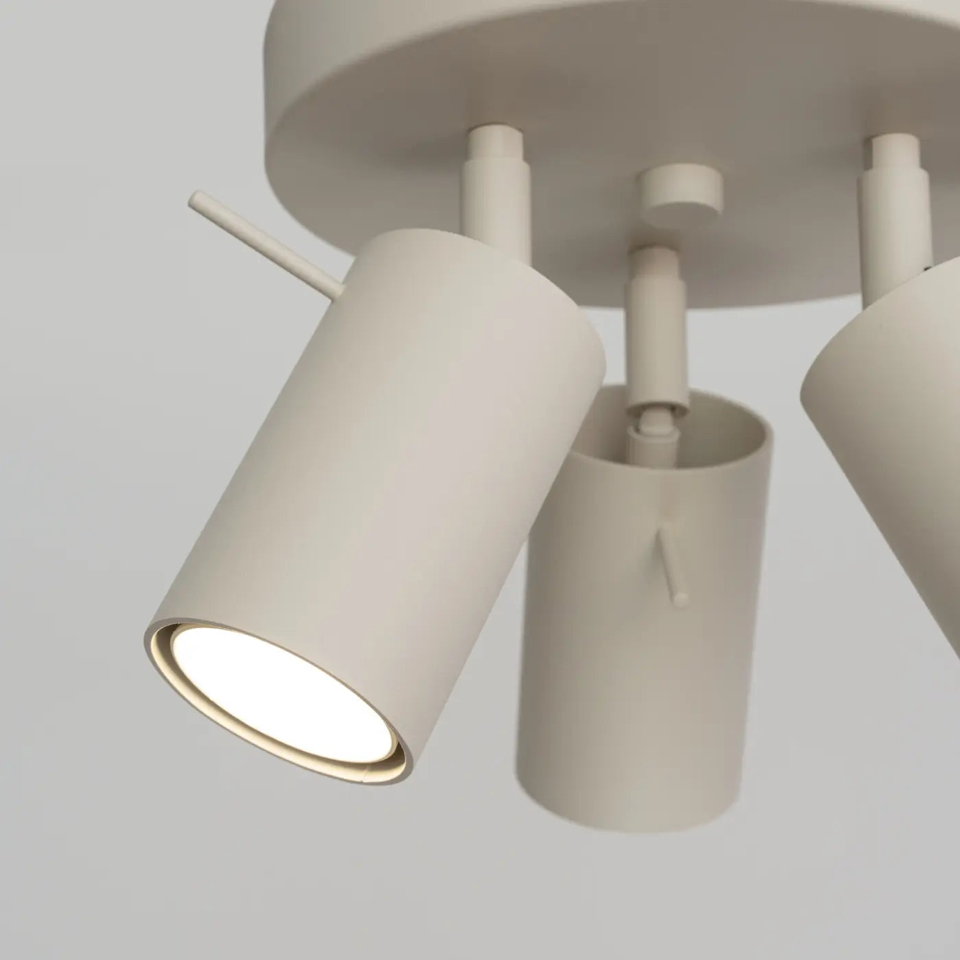 Plafondlamp Rondo 3R – Beige & Staal