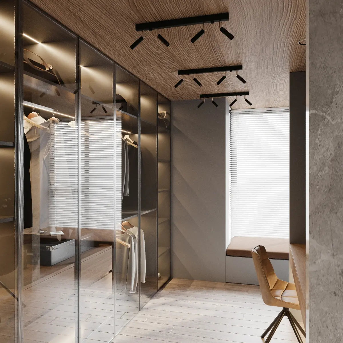 Wandleuchte Luxtec 1 – Schwarz Stahl