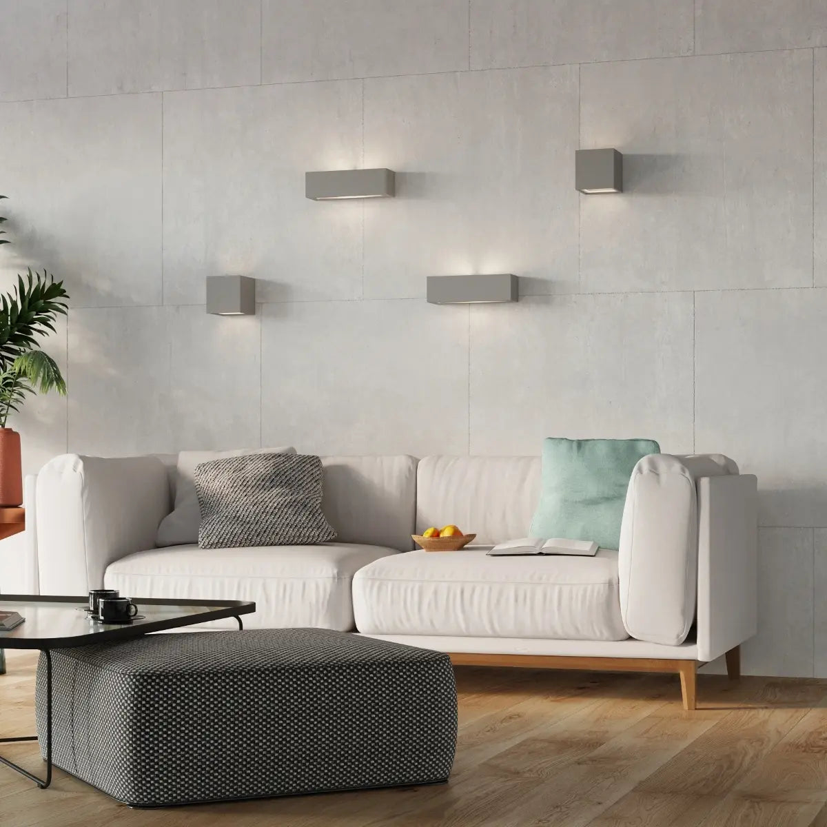 Wandleuchte Frozen 2 – Grau & Keramik