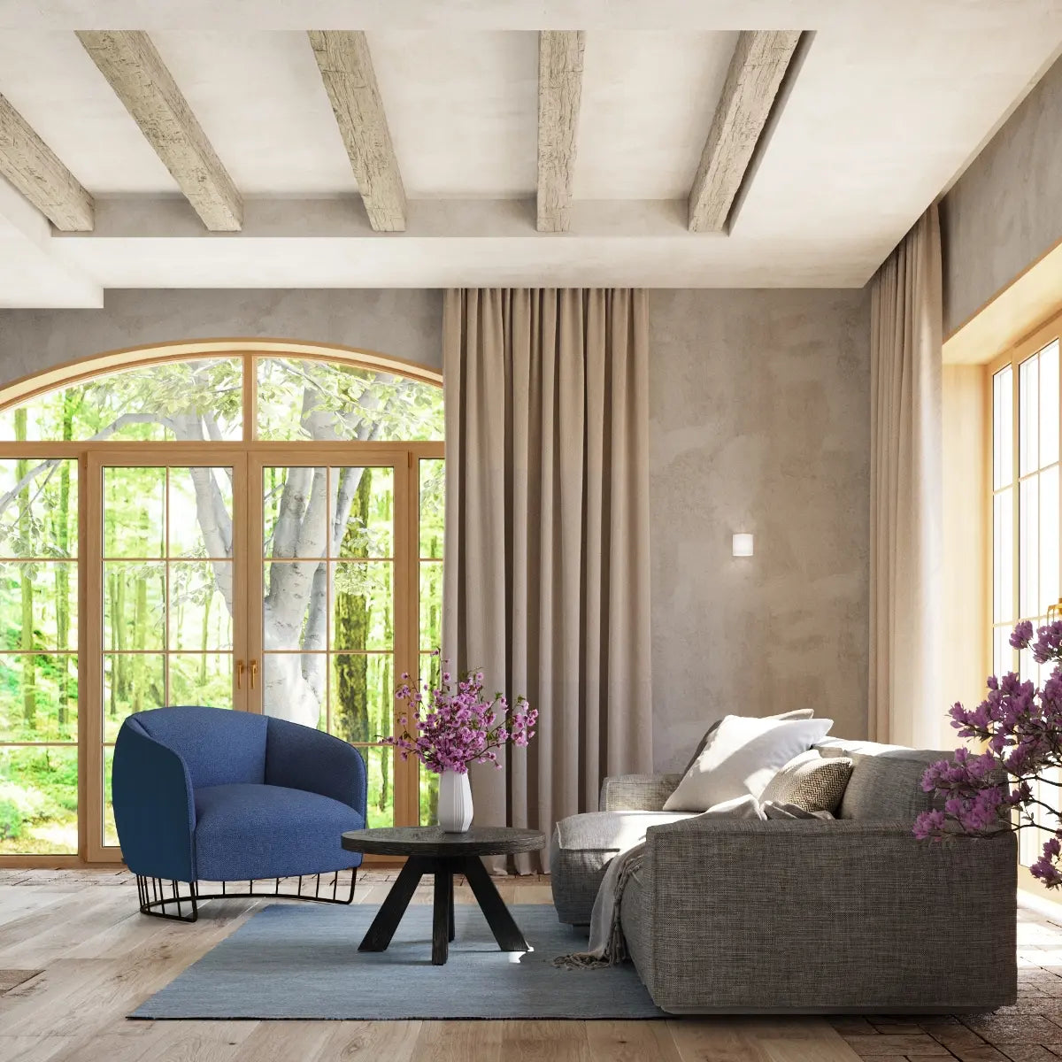 Wandleuchte Rondo Glass – Weiß & Glas