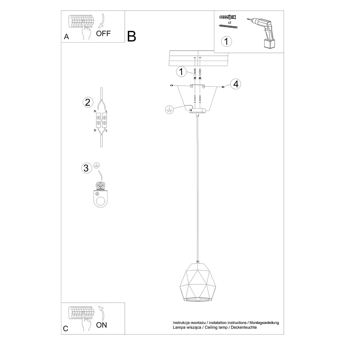 Pendelleuchte Bowl Mini – Weiß & Keramik