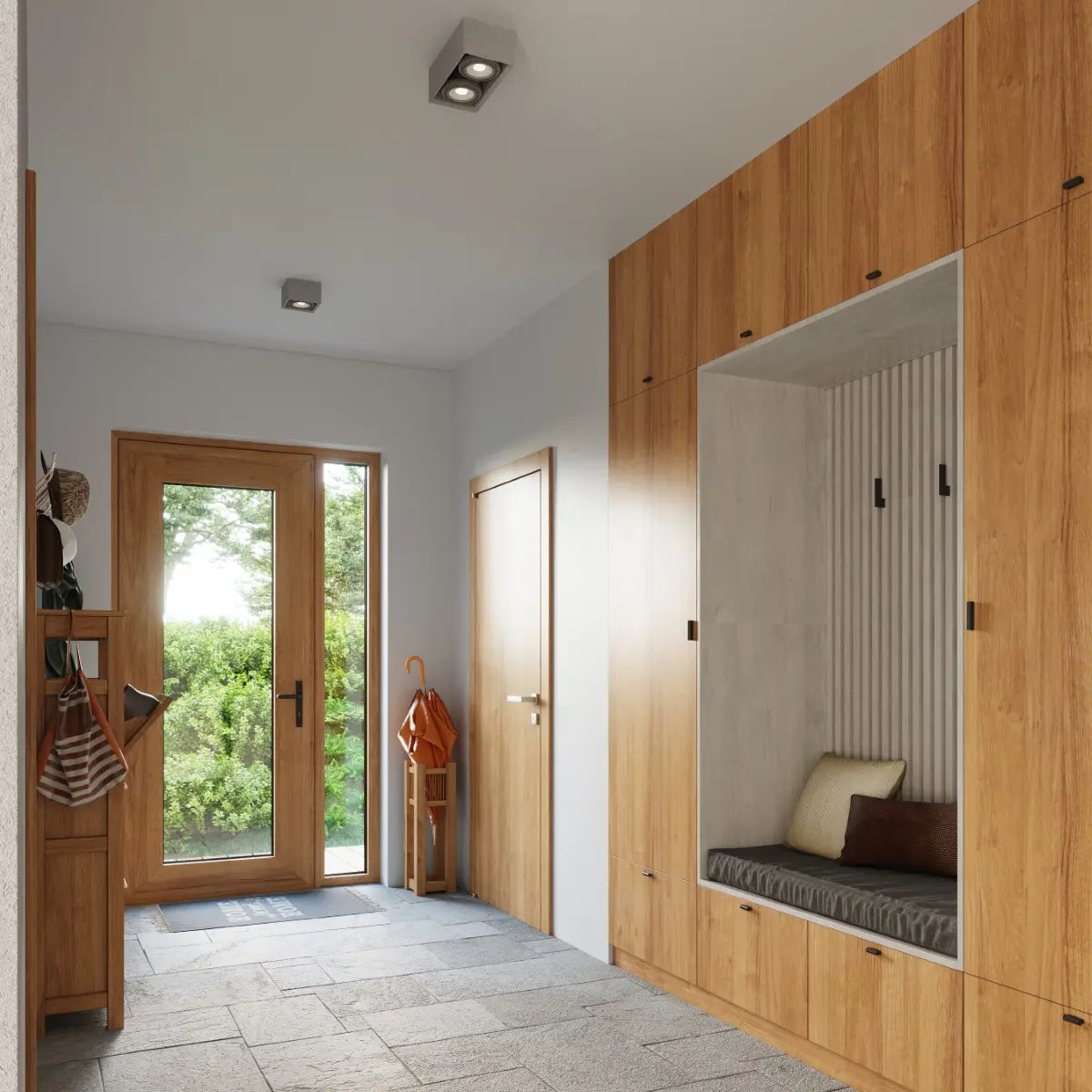 Plafondlamp Square 3 Double – Grijs & Beton