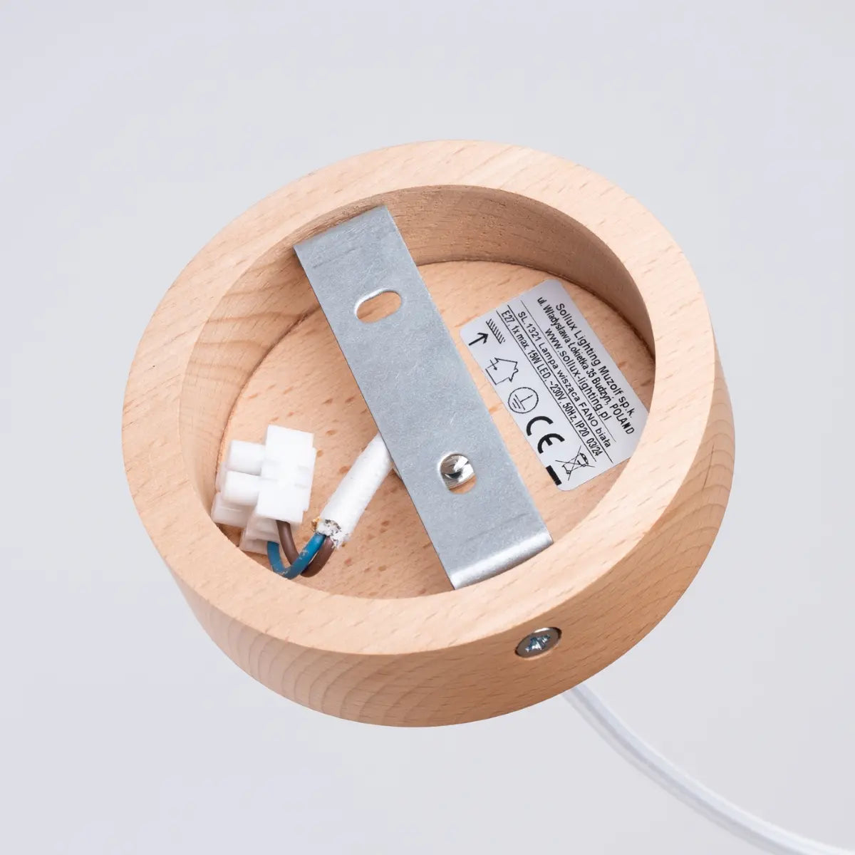 Pendelleuchte Diner 2 – Weiß & Stahl & Holz