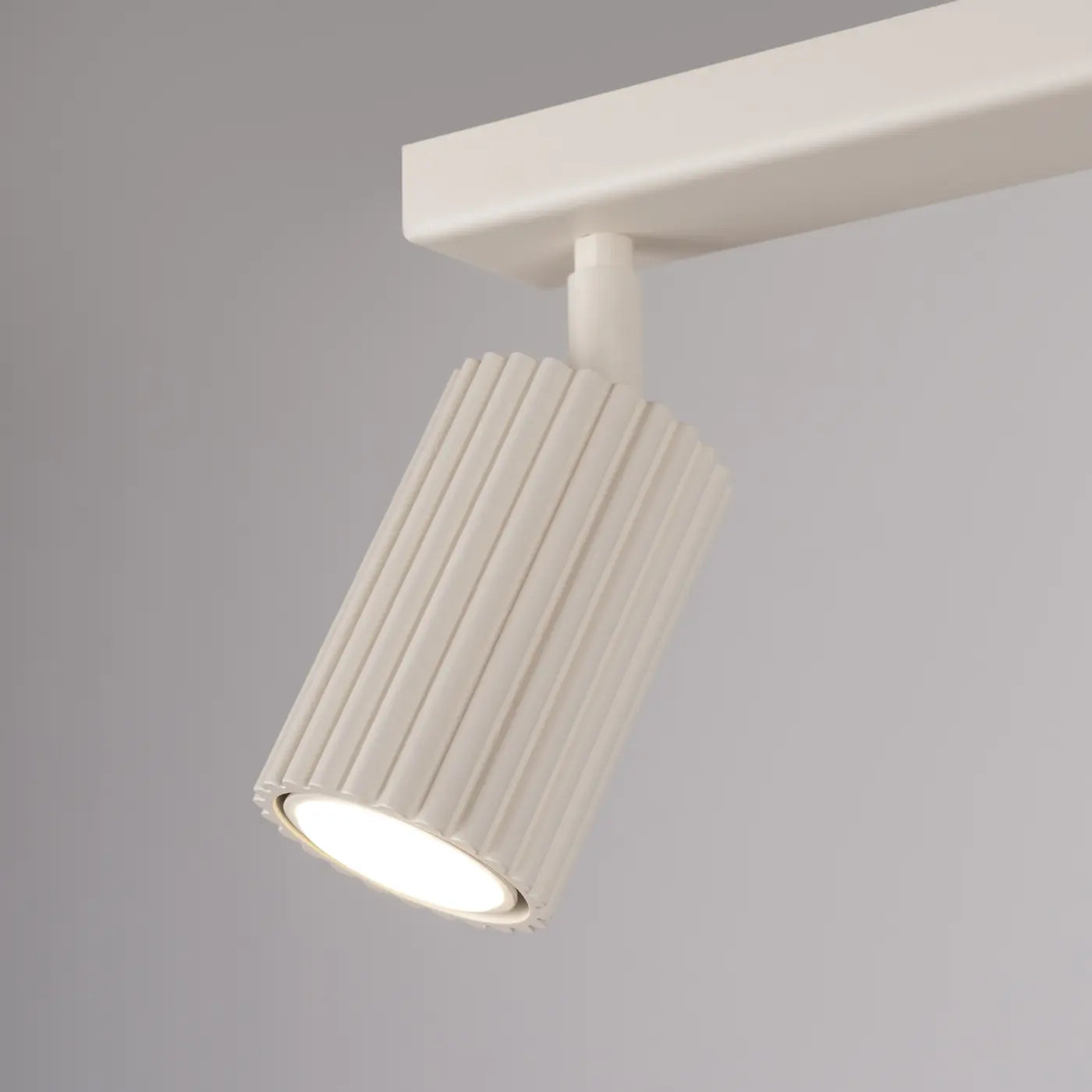 Deckenleuchte Japandi 2 – Beige & Aluminium