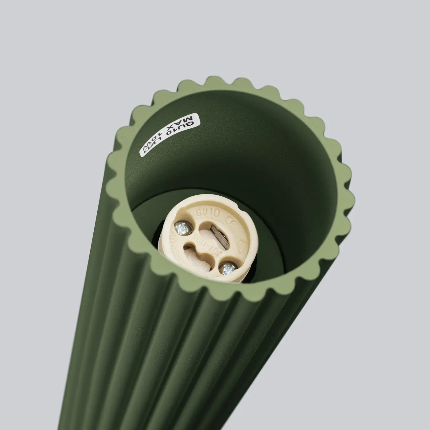 Deckenleuchte Japandi 40 – Grün & Aluminium