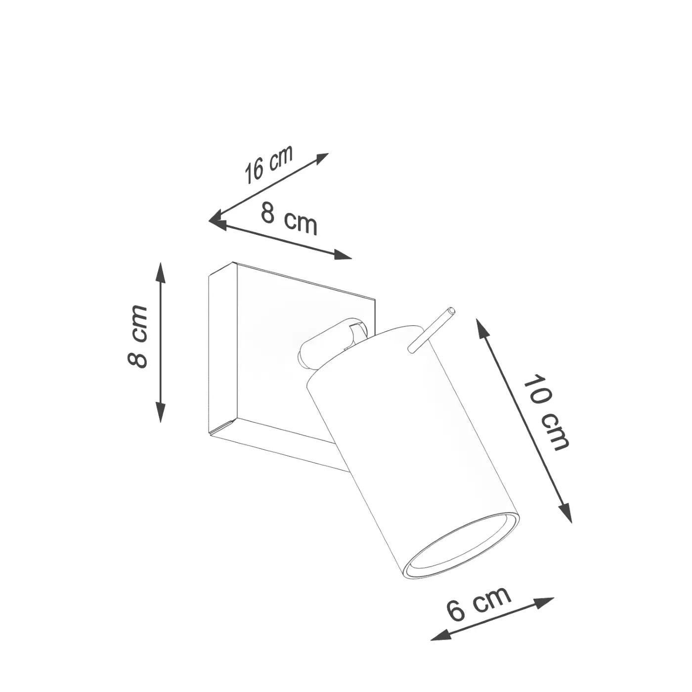Wandleuchte Rondo – Oxidrot & Stahl