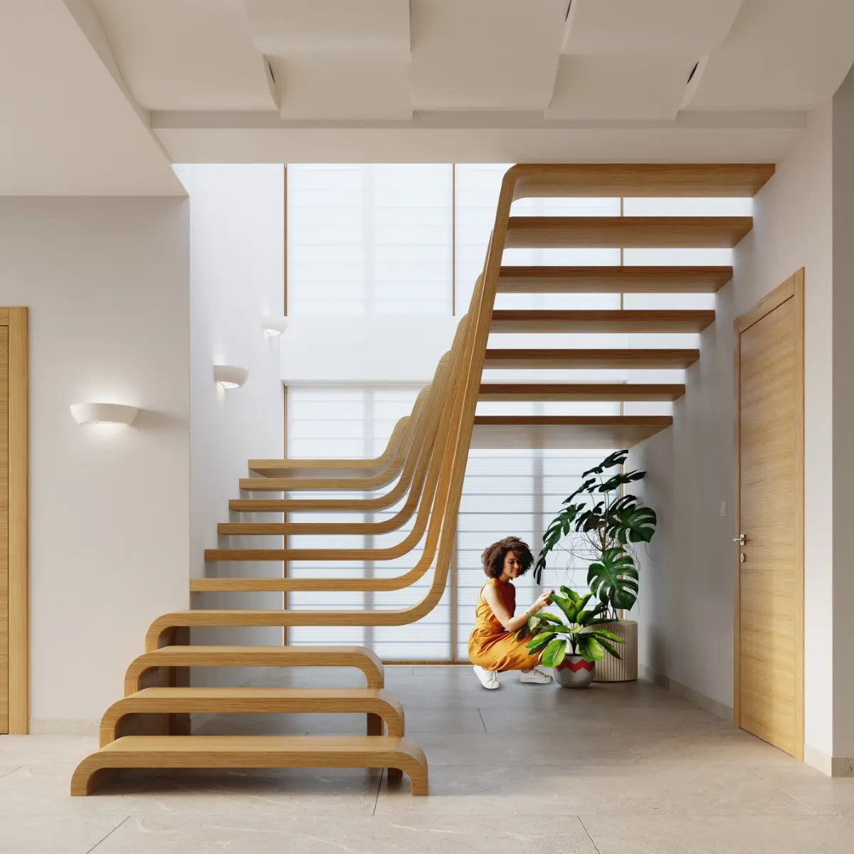 Wandleuchte Ufo 3 – Weiß & Keramik