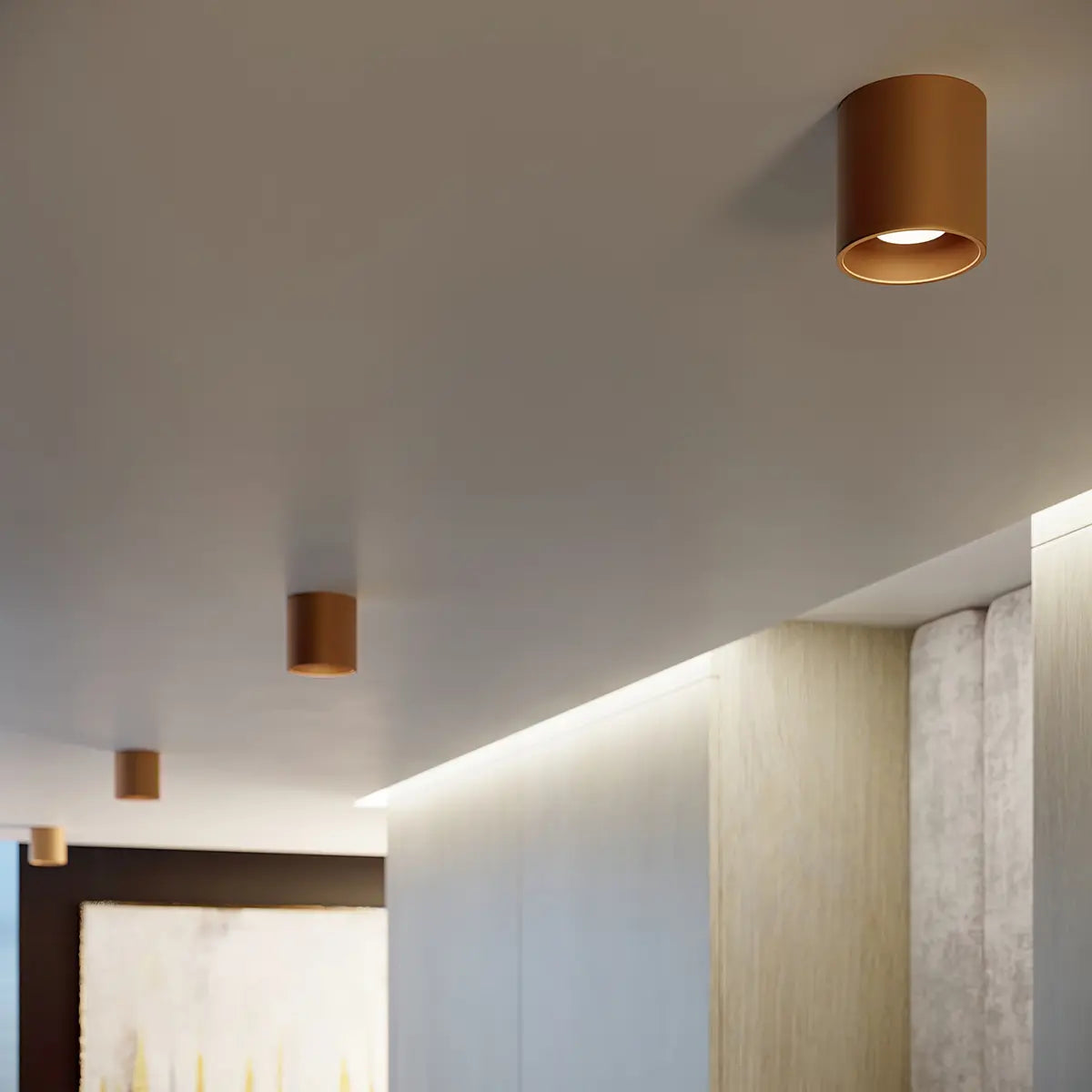 Plafondlamp Rondo 1 – Goud & Aluminium
