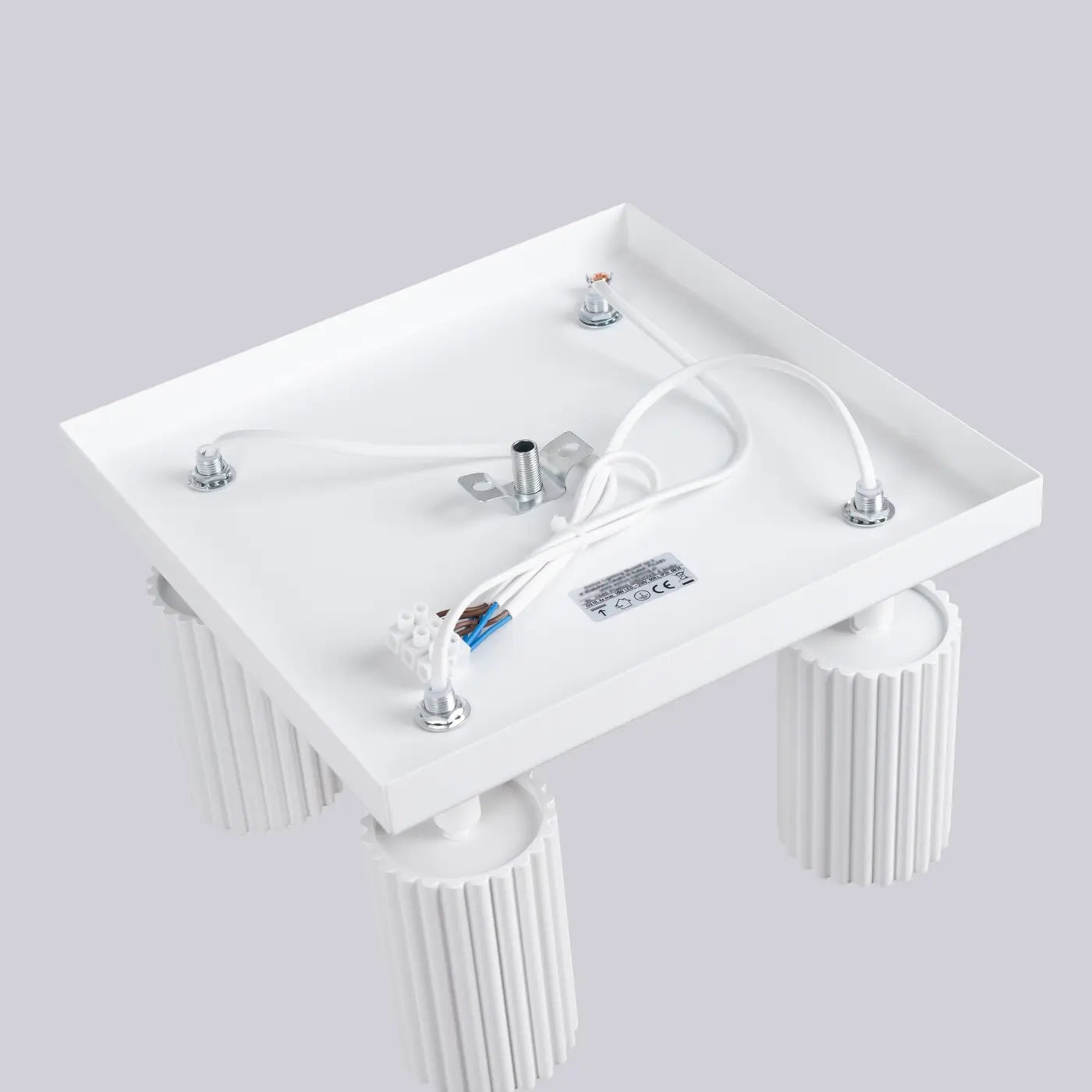 Plafondlamp Japandi 4S – Wit Aluminium