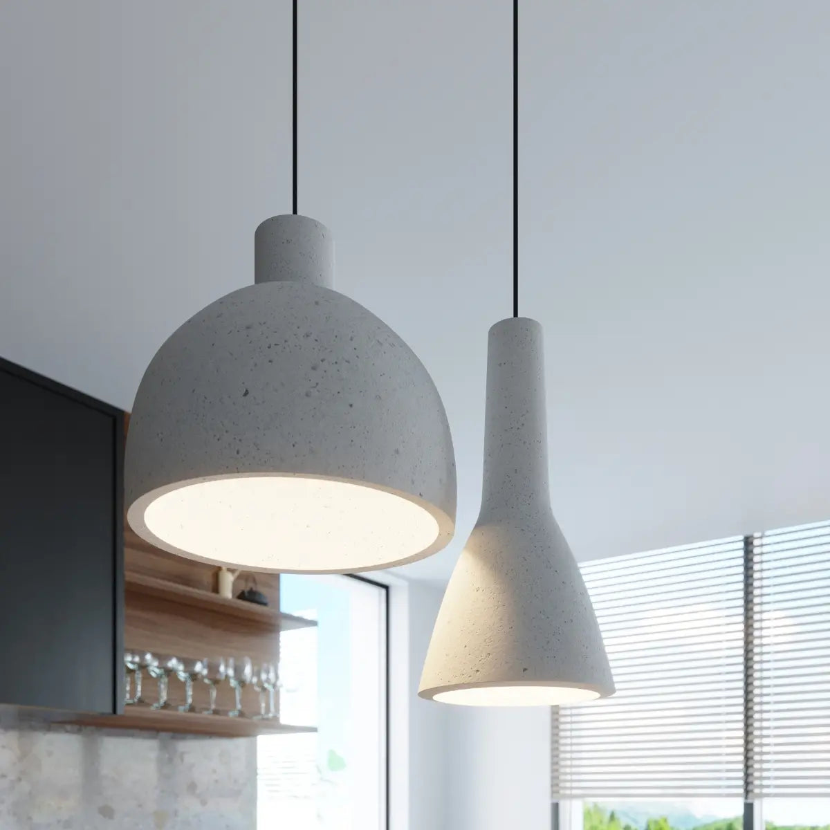 Hanglamp Stone Medium – Grijs Beton