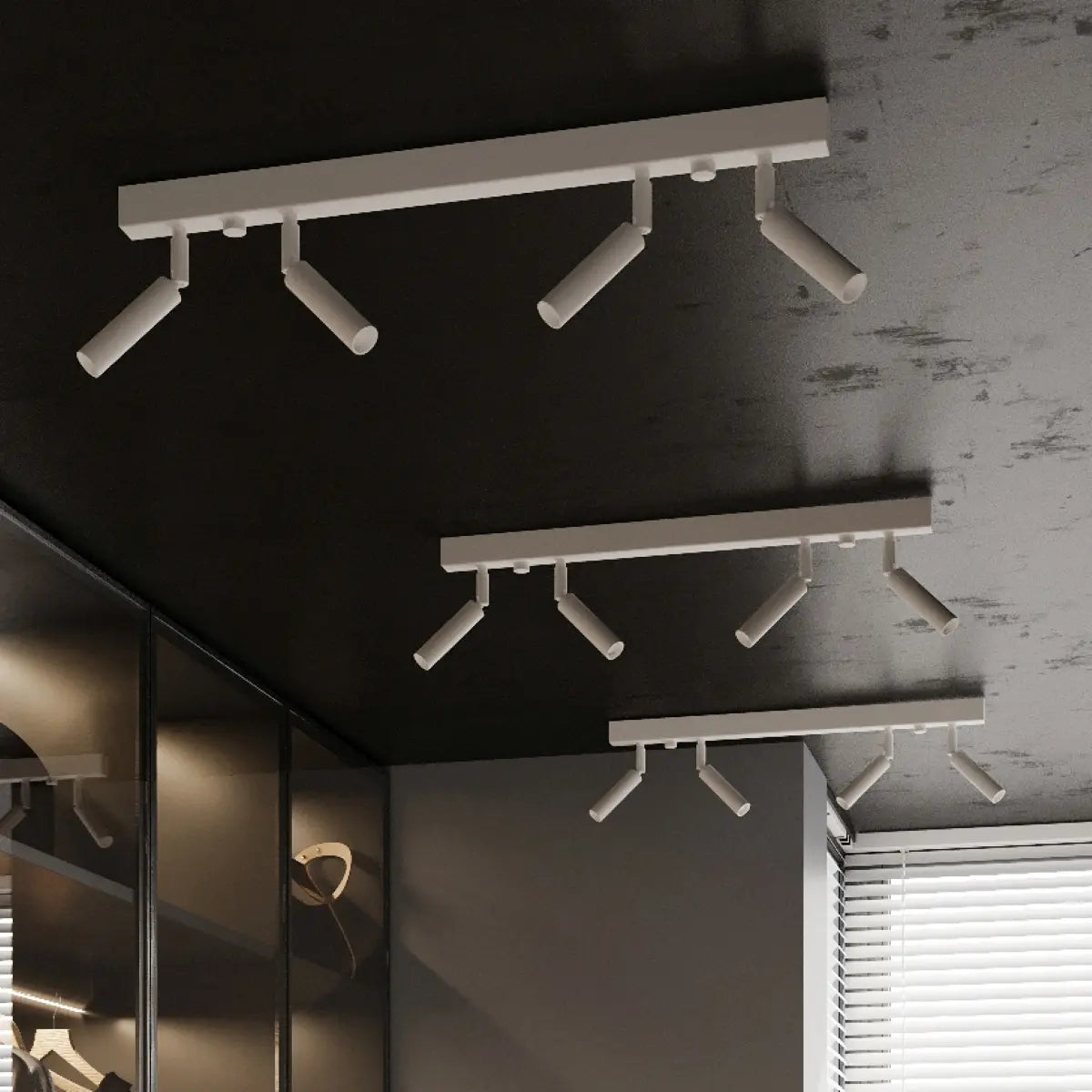 Deckenleuchte Luxtec 2 – Weiß & Stahl