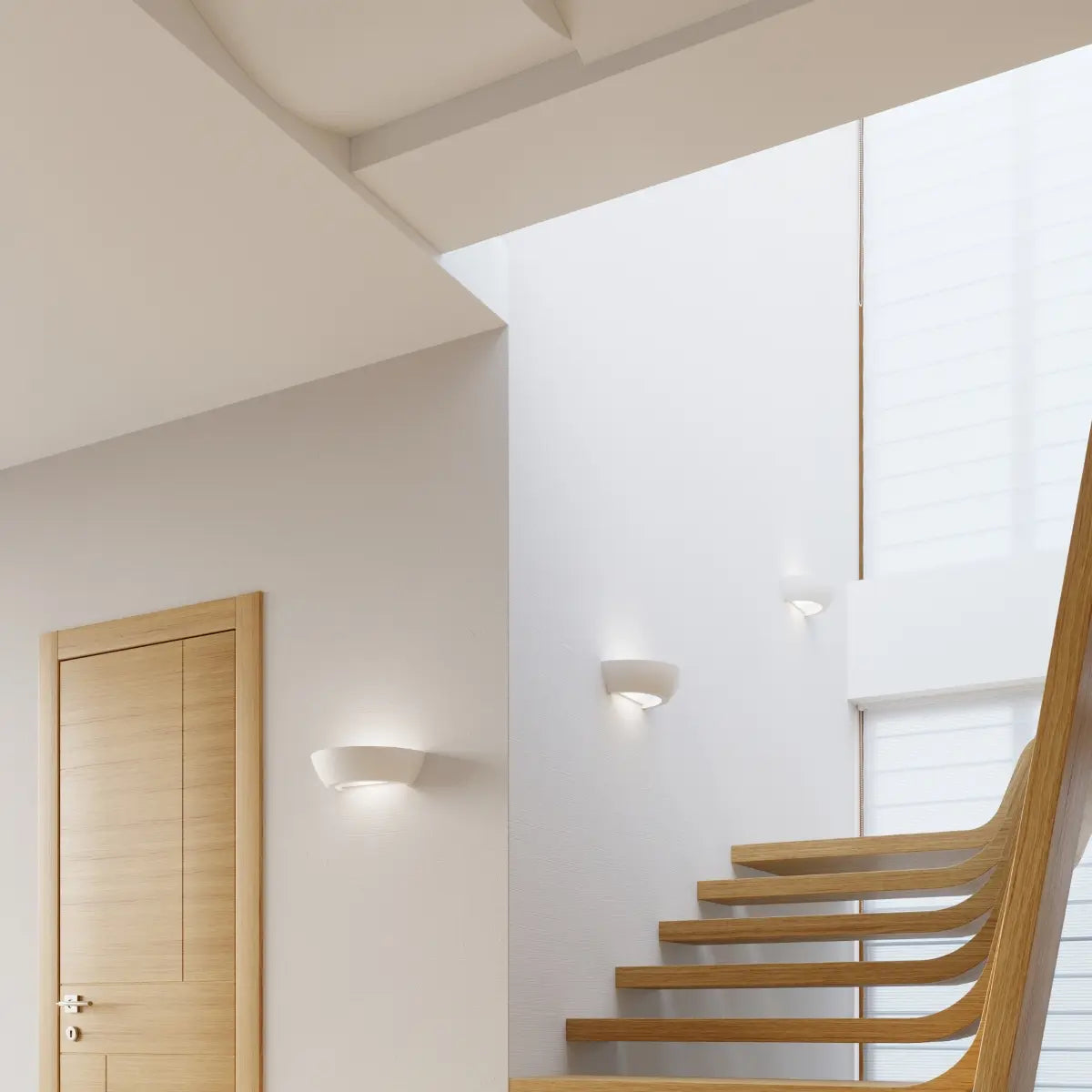 Wandleuchte Ufo 3 – Weiß & Keramik