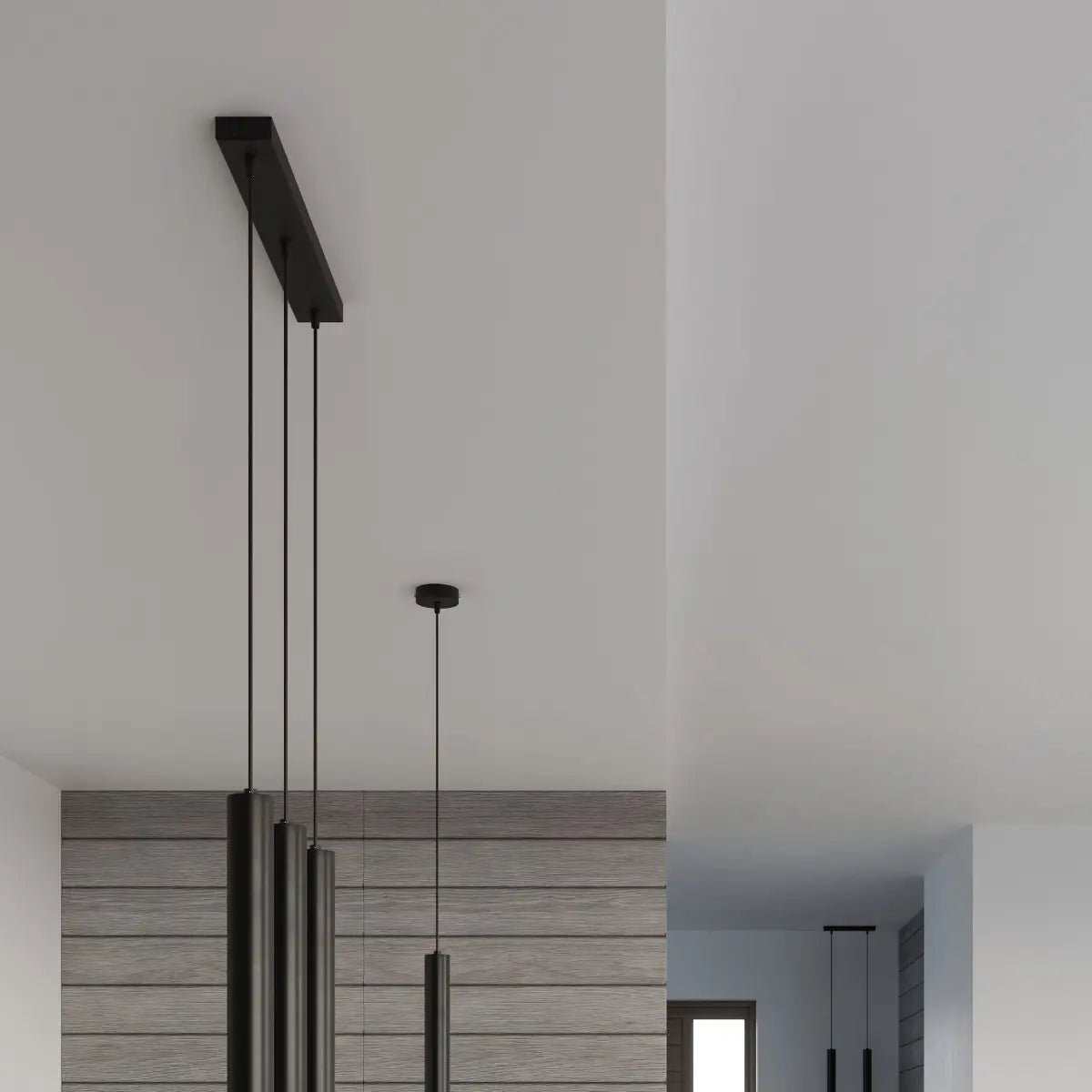 Hanglamp Matita Glass 1 – Zwart & Glas