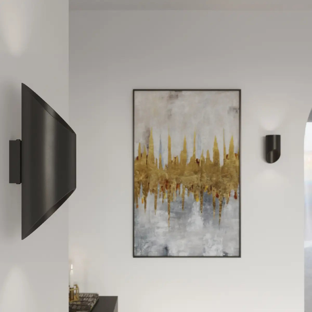 Wandlampe Pipe 20 – Schwarz & Aluminium