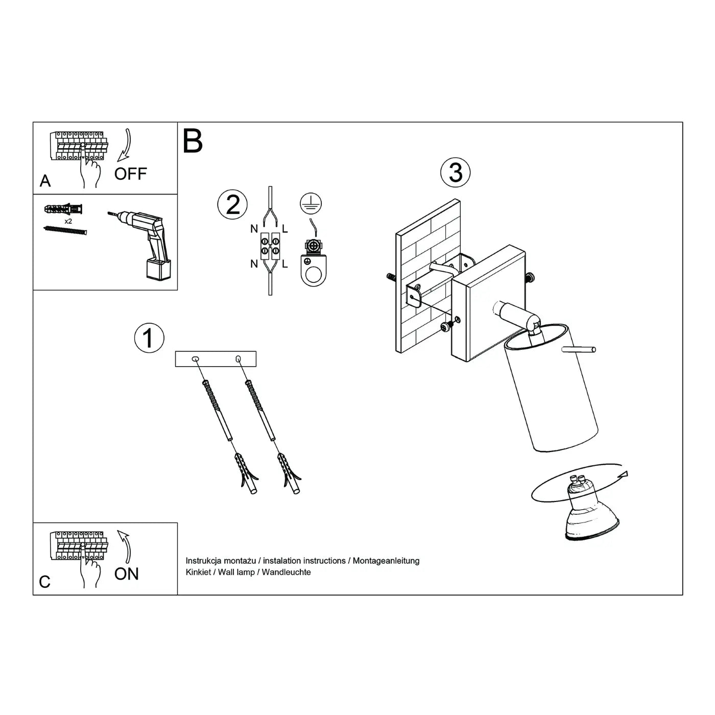 Wandleuchte Rondo – Oxidrot & Stahl